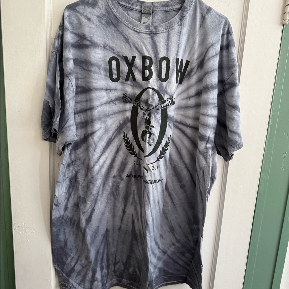 Gray Tie-Dye Oxbow Brewing Shirt